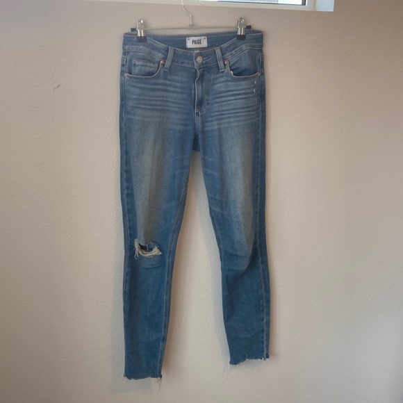 Paige Verdugo raw hem distressed skinny jeans - Picture 2 of 2